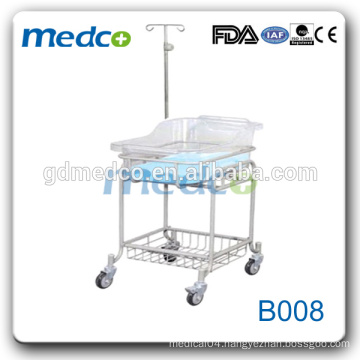 Medco B008 CE and ISO Approved New Style Steel Hospital Baby Cot/ baby crib bed